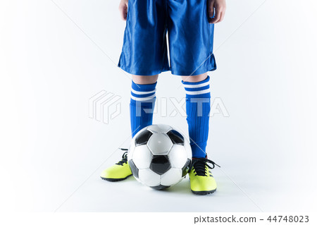 Soccer ball and boy Soccer ball and boy 44748023