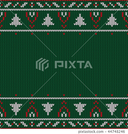 Christmas knitted pattern.  44748246