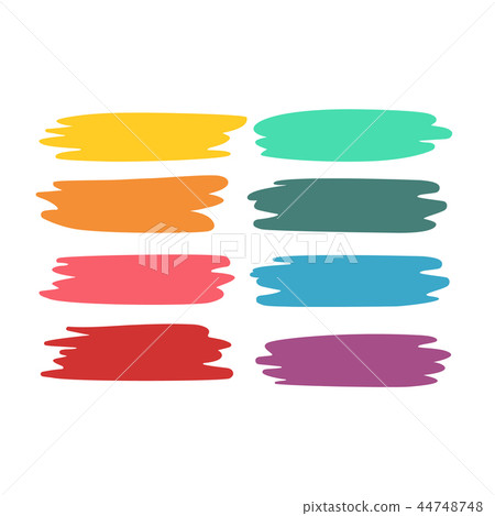Colorful paint brush set 44748748