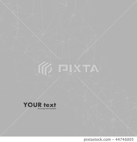 Vector abstract technology communication data science and geometric graphic design 44748805