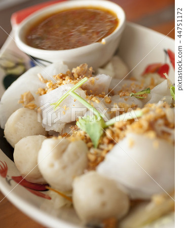 Steamed fish ball,fish dumpling (fish wontons). Steamed fish ball,fish dumpling (fish wontons). 44751172