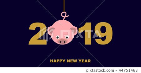 2019 New Year card. 2019 New Year card. 44751468