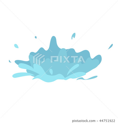 Water splashes collection blue waves wavy symbols Water splashes collection blue waves wavy symbols 44751922