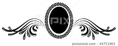 Vintage decorative calligraphic border Vintage decorative calligraphic border 44751963