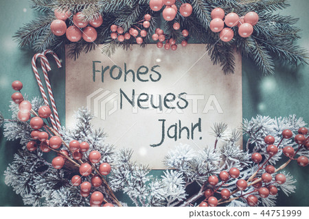 Garland, Frohes Neues Means Happy New Year Garland, Frohes Neues Means Happy New Year 44751999