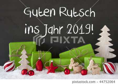 Christmas Decoration,  Guten Rutsch 2019 Means New 44752064