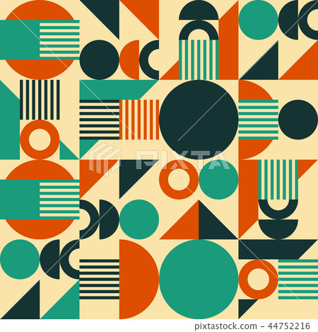 Retro Geometric Seamless Pattern Retro Geometric Seamless Pattern 44752216