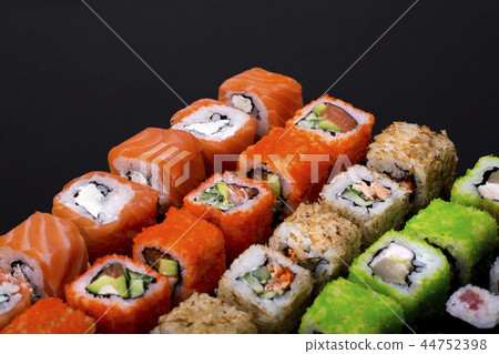 Japanese sushi rolls 44752398