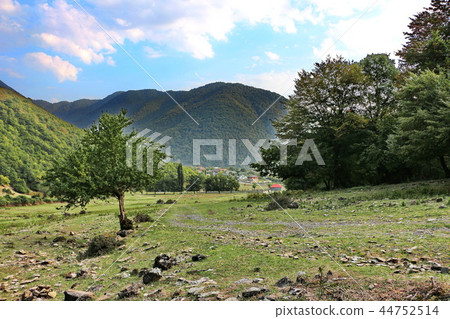 Autumn landscape in the mountains of Azerbaijan 44752514
