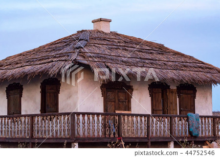 View of traditional house of cossack family 44752546