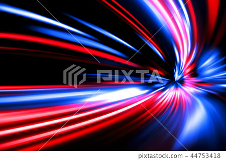 speed motion on night road speed motion on night road 44753418