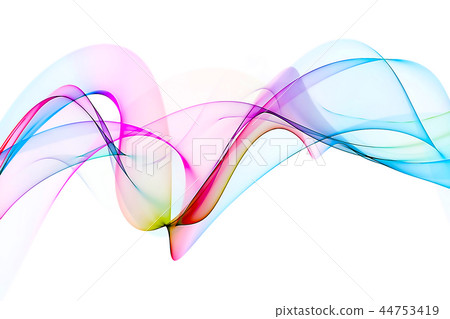 abstract colorful wave 44753419