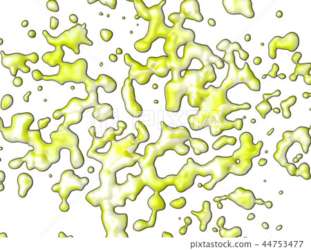 abstract moving yellow green bubbles  44753477