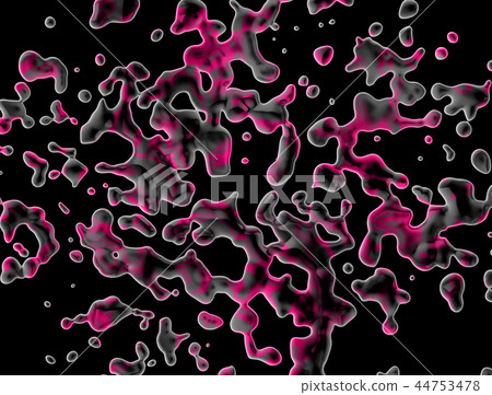 abstract moving black red bubbles 44753478