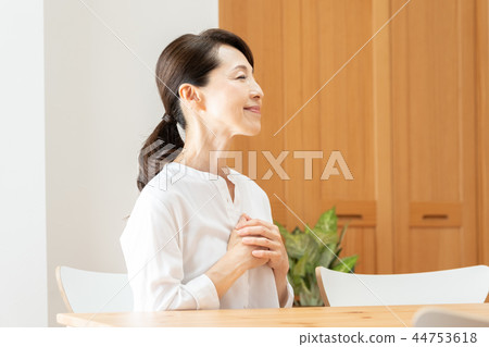 A relieved woman A relieved woman 44753618