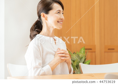 A relieved woman A relieved woman 44753619