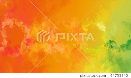 Abstract orange and yellow watercolor background 44755540