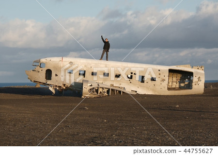 Plane wreck in Iceland Plane wreck in Iceland 44755627