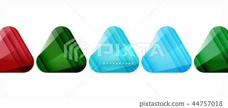 Glass triangles modern geometric composition, abstract background Glass triangles modern geometric composition, abstract background 44757018