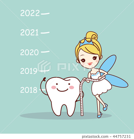 Happy new year with tooth Happy new year with tooth 44757231