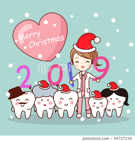 Happy new year with dentist Happy new year with dentist 44757239
