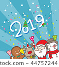 Merry Christmas wih 2019 44757244