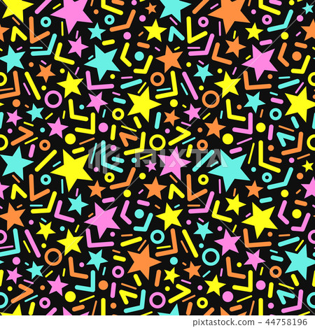 Vector pattern with stars. 44758196