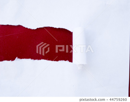Torn paper with red background Torn paper with red background 44759260
