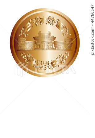 Japanese yen and ten yen coin table Japanese yen and ten yen coin table 44760547