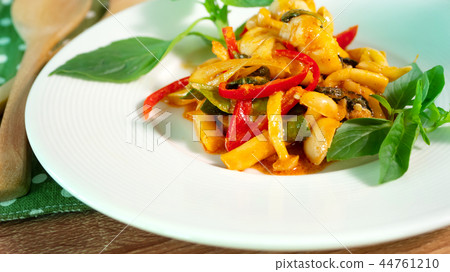 spicy stirred white mushroom and shrimp spicy stirred white mushroom and shrimp 44761210