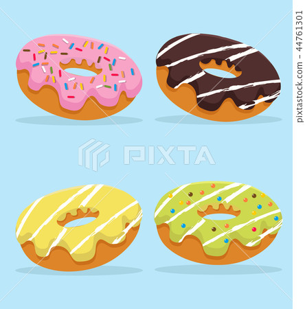 Colorful Donut vector set Colorful Donut vector set 44761301