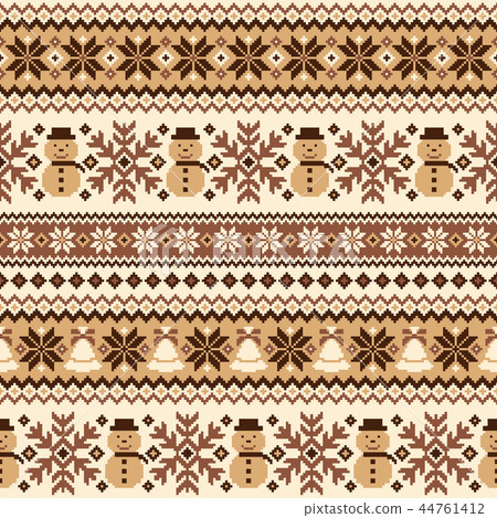 Snowman's Nordic Pattern, Snowman's Nordic Pattern, 44761412