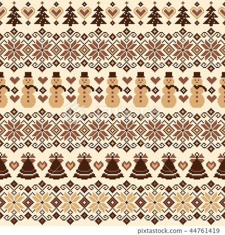 Snowman's Nordic Pattern, Snowman's Nordic Pattern, 44761419