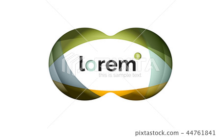 Abstract geometric logo design, overlapping shapes Abstract geometric logo design, overlapping shapes 44761841