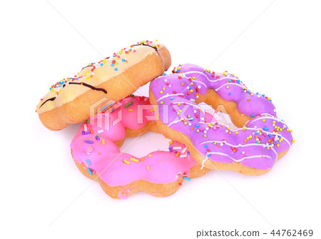 fancy donut isolated on a white background fancy donut isolated on a white background 44762469