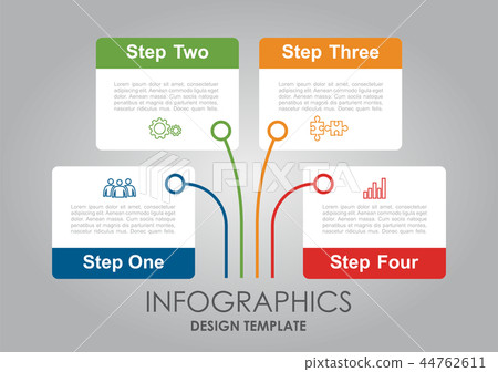 Infographic design template with place for your data. Vector illustration. 44762611