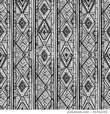 Ikat seamless pattern. Ikat seamless pattern. 44762830