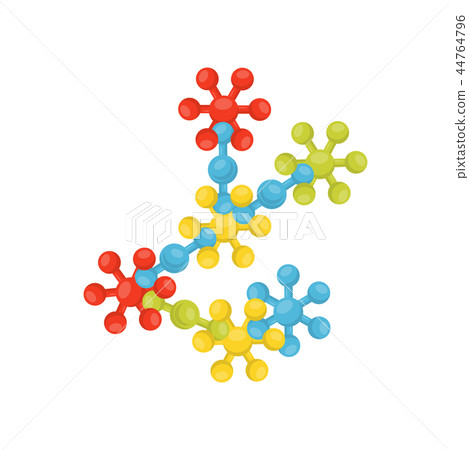 Colorful plastic constructor. Fun educational toy. Game for kids. Flat vector for advertising poster Colorful plastic constructor. Fun educational toy. Game for kids. Flat vector for advertising poster 44764796