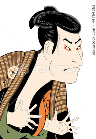 Third generation Otani Oniji no Edo Biei Higashi Rakusai Sharaku white background 44764862
