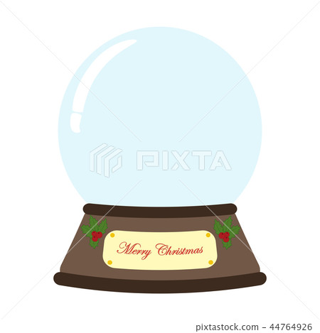 Empty christmas snow globe vector illustration Empty christmas snow globe vector illustration 44764926
