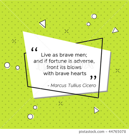 Quote of Roman lawyer Cicero for USA Veterans Day 44765078