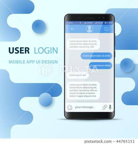 Smartphone, digital gadget - business infographic. 44765151
