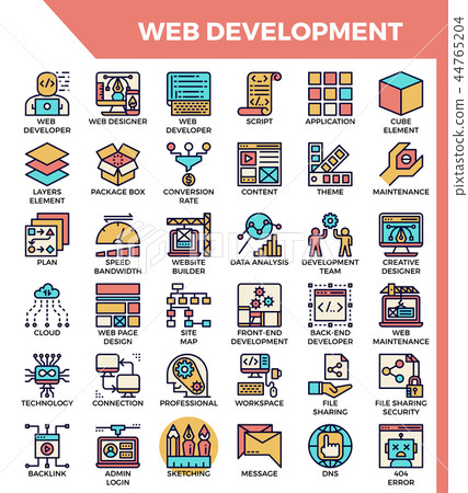 Web Development icons Web Development icons 44765204