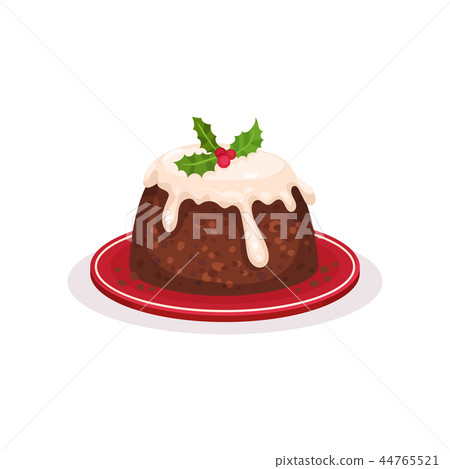 Download Christmas Pudding Traditional Festive Dessert Stock Illustration 44765521 Pixta PSD Mockup Templates