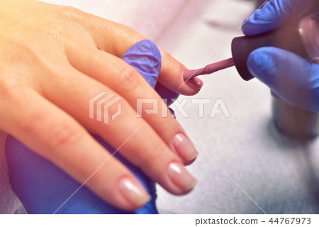 Nail Care And Manicure. Closeup view 44767973