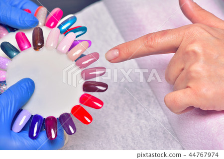 Nail Care And Manicure. Closeup view 44767974
