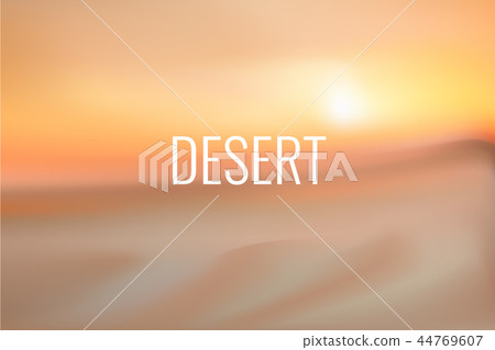 Vector horizontal wide yellow blurred background with sign Vector horizontal wide yellow blurred background with sign 44769607