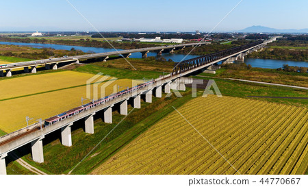 到茨城縣。守谷·酒井縣邊界空中射擊 44770667