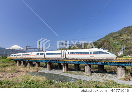 Sunny, Mt. Fuji and Odakyu Romance Car Sunny, Mt. Fuji and Odakyu Romance Car 44771046