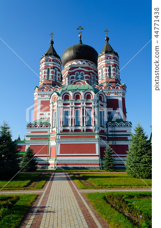 St. Panteleimon Orthodox monastery in autumn 44771438
